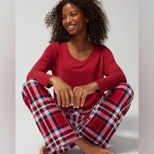 Soma Cool Nights Long Sleeve + Pant Set | Size Small | NWT